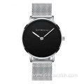 076 CHENXI Couple Watches Simple and Literal Fashion Dial Watch Luxury Full Mesh Mesh Watch Strap Quartz